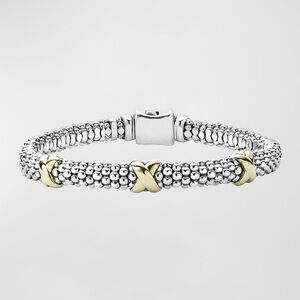 Elegant Silver and Gold Bracelet